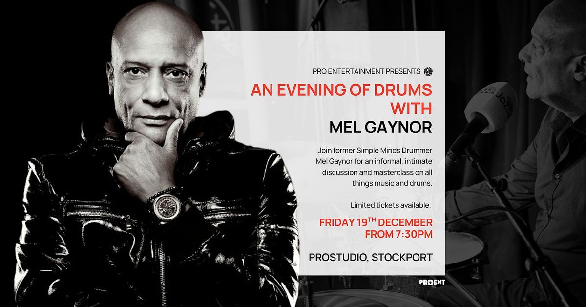 An Evening of Drums with Mel Gaynor, 19 December | Event in Stockport | AllEvents