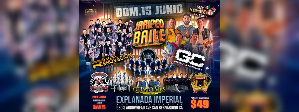 BANDA RENOVACION, GRUPO CLASIFICADO Y MAS , 15 June | Event in San Bernardino | AllEvents