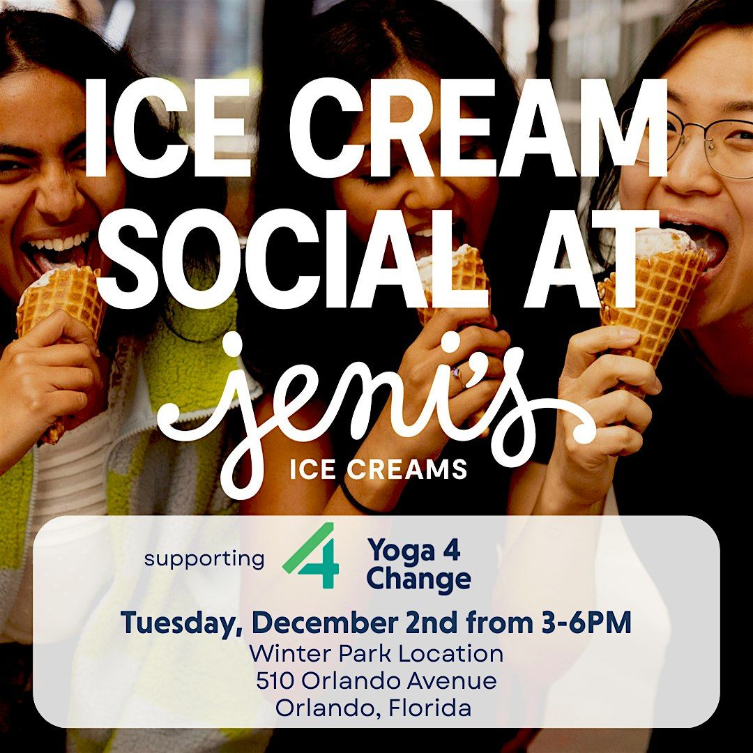 Ice Cream Social at Jeni's Winter Park supporting Yoga 4 Change, 2 December | Event in Winter Park | AllEvents