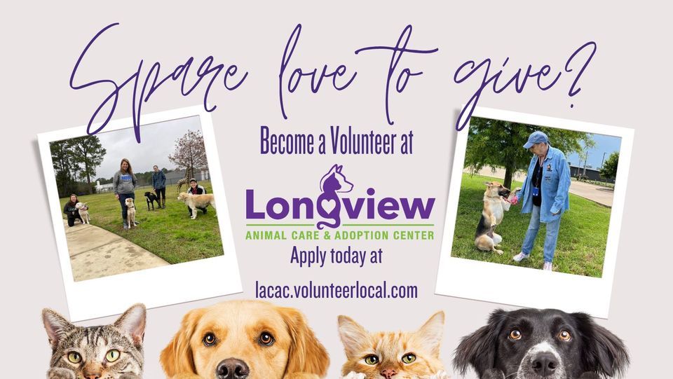 Volunteer Orientation, Longview Animal Care and Adoption Center
