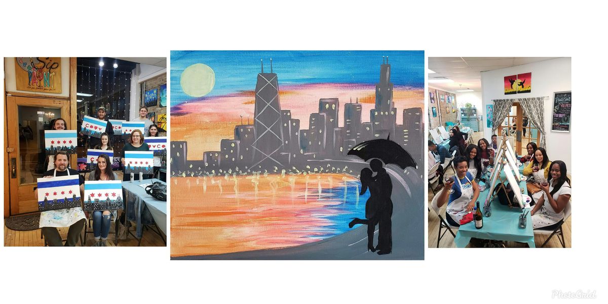 BYOB Sip & Paint Event - "Skyline Romance", 7 December | Event in Chicago | AllEvents