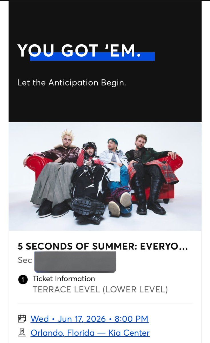 5 Seconds of Summer Orlando Tickets, 17 June | Event in Orlando | AllEvents