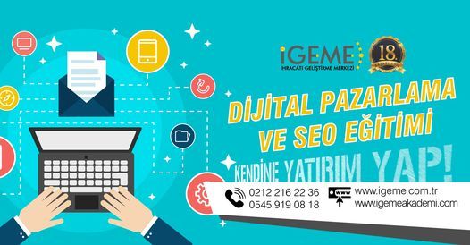 Dijital Pazarlama Ve Seo Egitimi Istanbul Clarion Hotel Golden Horn Istanbul 5 December To 6 December
