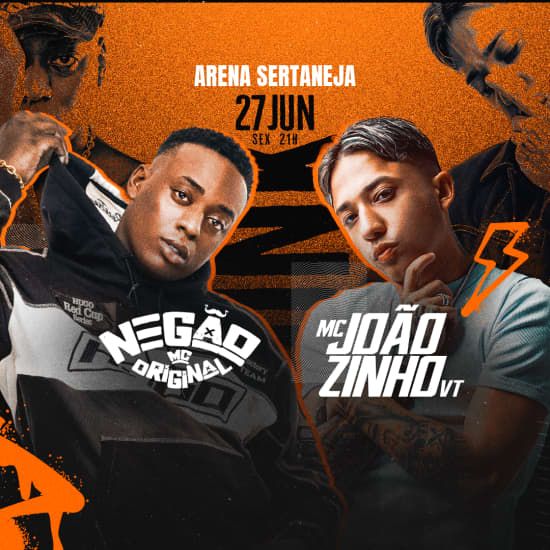 Show do MC Negão e MC Joãozinho VT no Arena, 27 June | Event in Guarulhos | AllEvents
