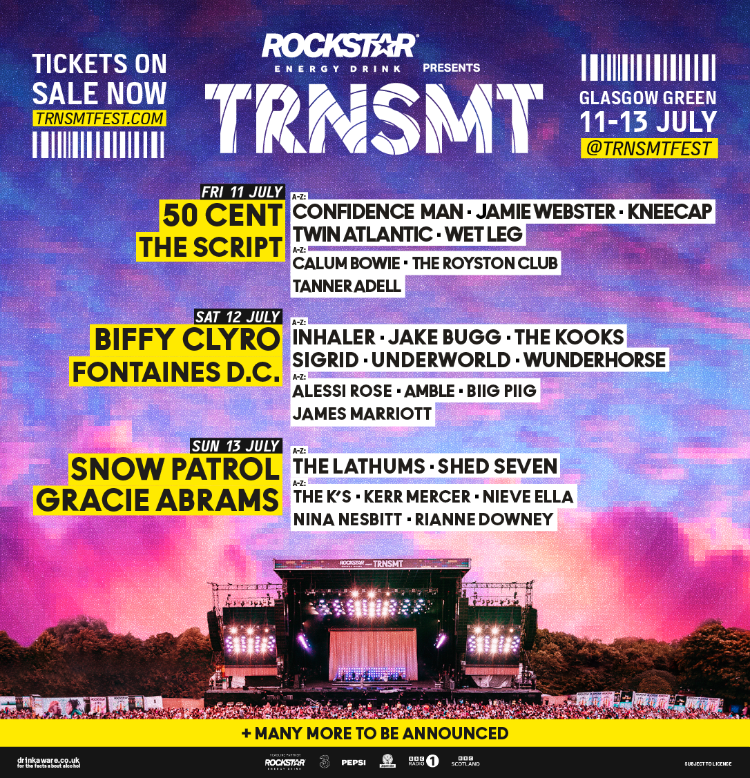 2025 TRNSMT Festival - Saturday at Glasgow Green, 11 July | Event in Glasgow | AllEvents