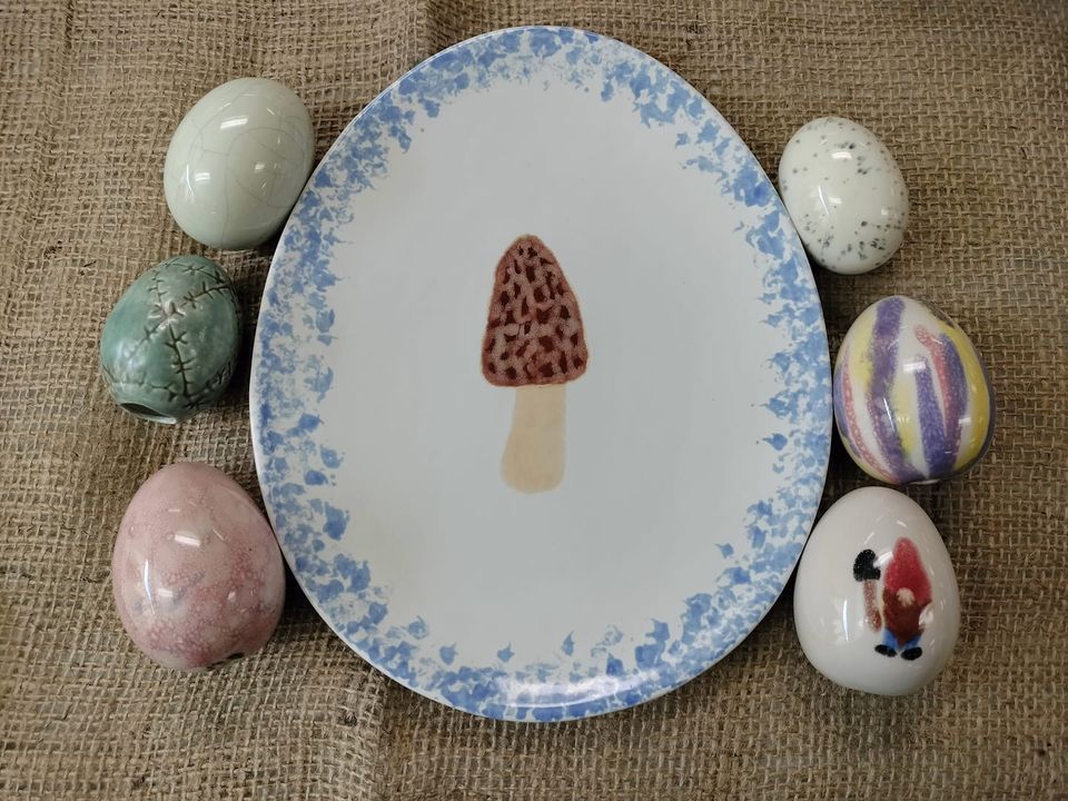 Spring painting ceramic class, YPCC, Ebensburg, February 25 2024