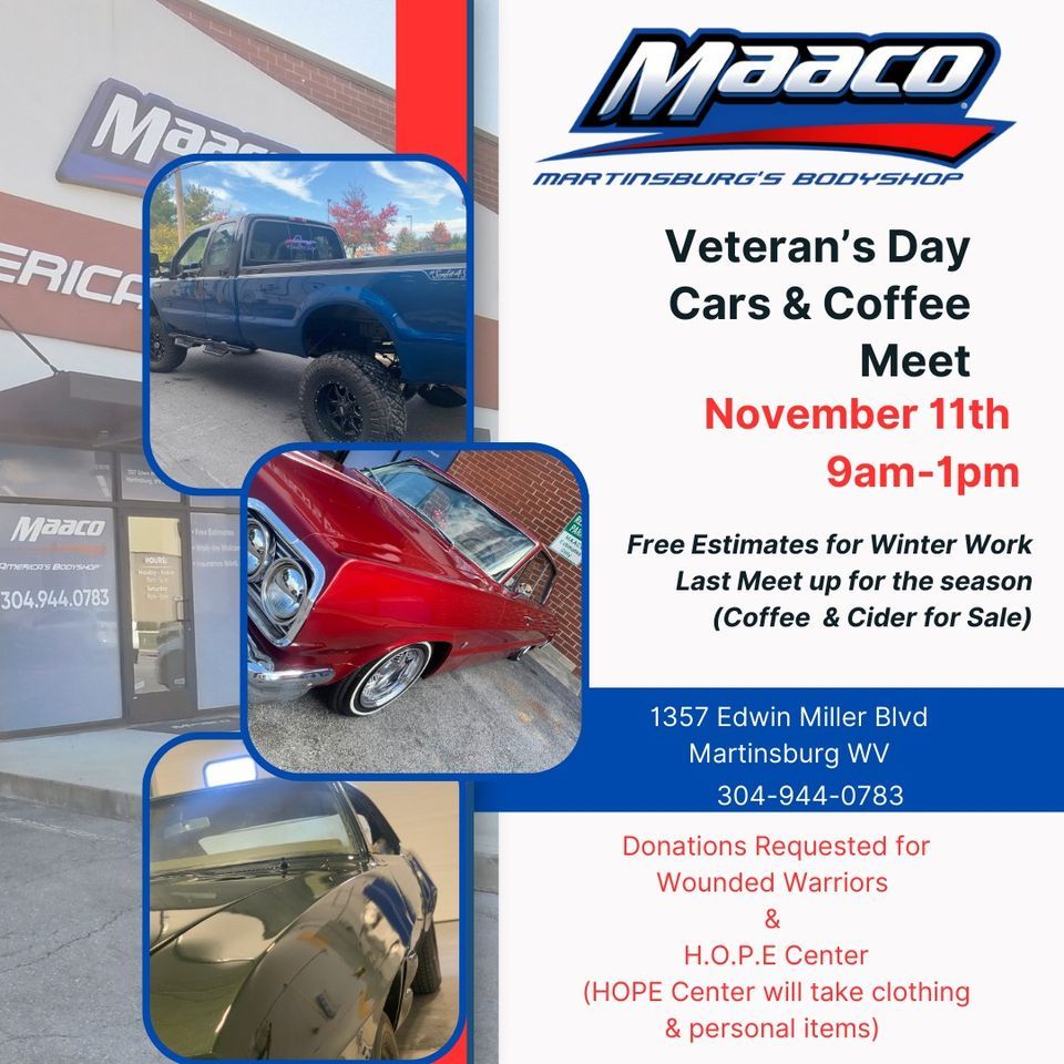 Veterans Day Cars & Coffee Meet, Maaco Auto Body Shop & Painting USA (Maaco Martinsburg, WV), 11