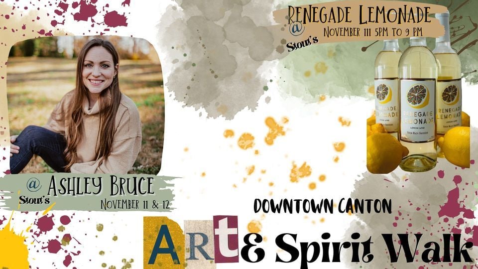 Art & Spirit Walk, Stout's Growlers, Canton, November 11 to November 12