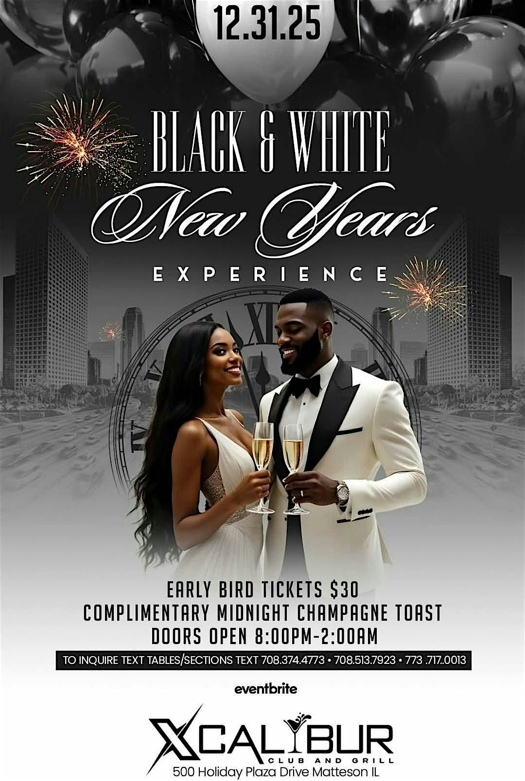 Black & White NYE Experience, 31 December | Event in Matteson | AllEvents