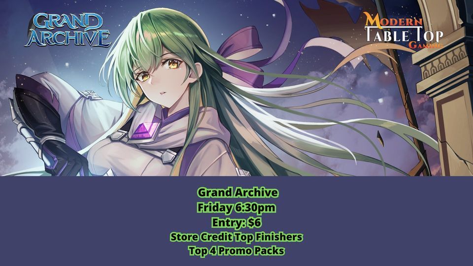 Grand Archive, Modern Table Top Gaming, Chester, December 8 2023