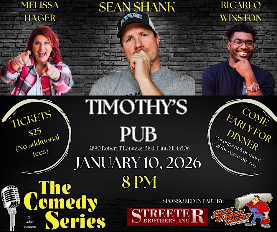 Comedy - Flint - Timothy's Pub, 10 January | Event in Flint | AllEvents