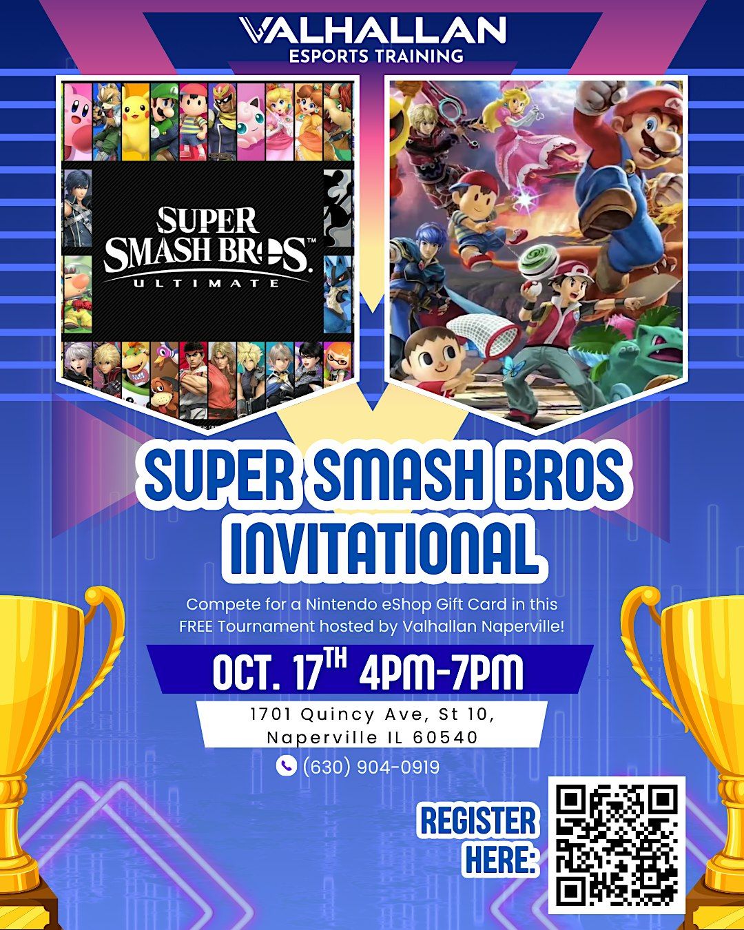 Super Smash Bros Ultimate Invitational, 1701 Quincy Ave, Naperville, 17 ...