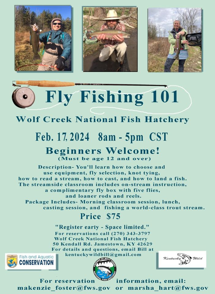 Fly Fishing 101 Wolf Creek National Fish Hatchery, Jamestown