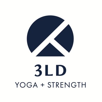 3-legged dog yoga + strength studio logo