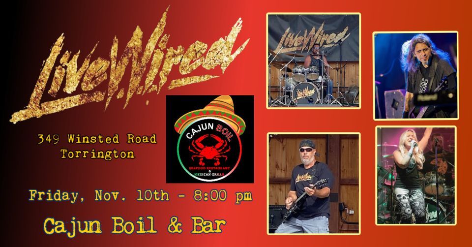 LiveWired debuts at Cajun Boil & Bar Friday, Nov. 10 800 1100