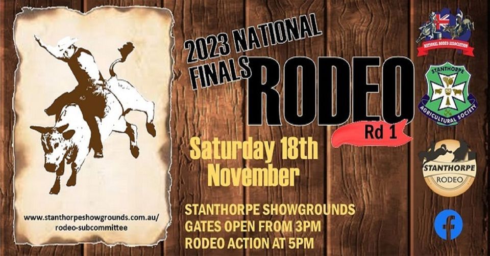 NRA National Finals Rodeo Rd1, Stanthorpe Showgrounds, November 18 2023