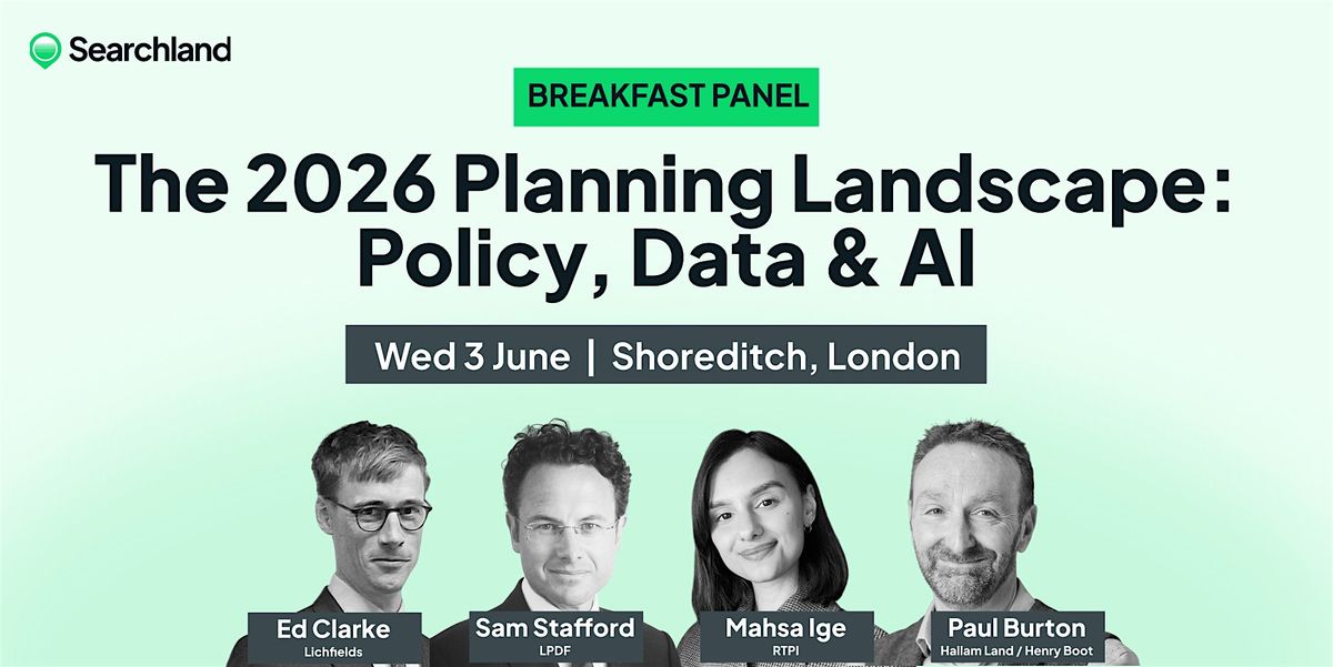 Attend The 2026 Planning Landscape: Policy, Data & AI | Breakfast