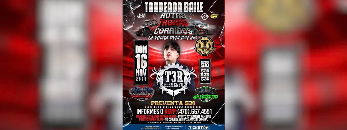 RUTAS TROKAS CORRIDOS-T3R ELEMENTO, 16 November | Event in Atlanta | AllEvents
