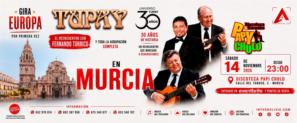 TUPAY EN MURCIA – UNA NOCHE HISTÓRICA, Discoteca Papy Chulo murcia, 13 ...