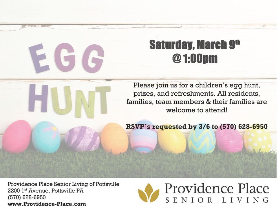 Easter egg hunt at Providence Place Senior Living of Pottsville, 2200
