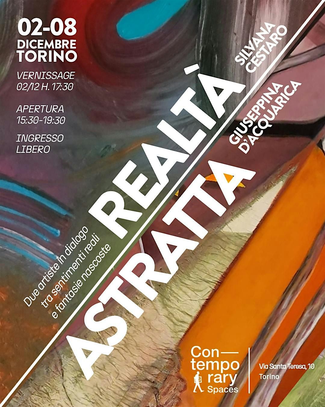 Realtà Astratta — Mostra di Silvana Cestaro e Giuseppina D’Acquarica, 2 December | Event in Torino | AllEvents