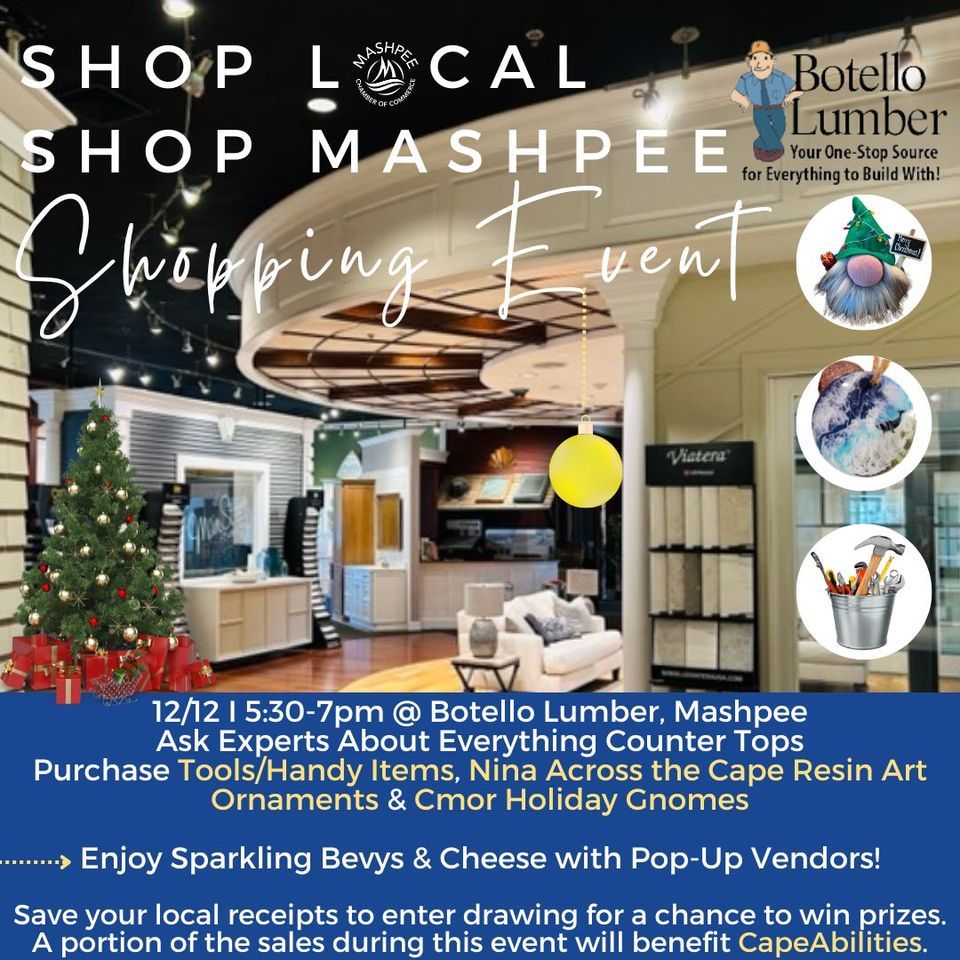 Shop Local, Shop Mashpee at Botello Lumber, Botello Lumber Company, East Falmouth, December 12