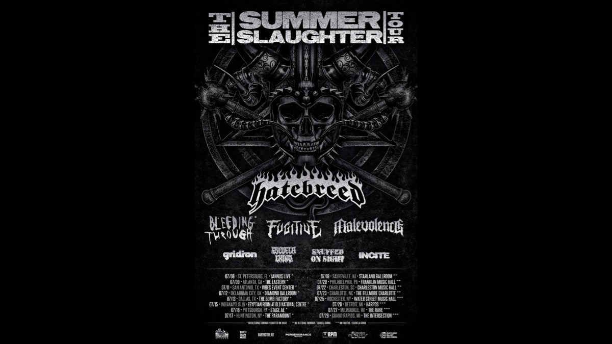 The Summer Slaughter Tour with Hatebreed, 23 July | Event in Charlotte | AllEvents