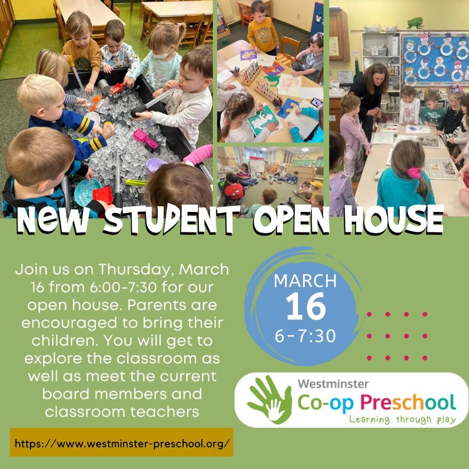 Westminster Cooperative Preschool Open House, Westminster Presbyterian