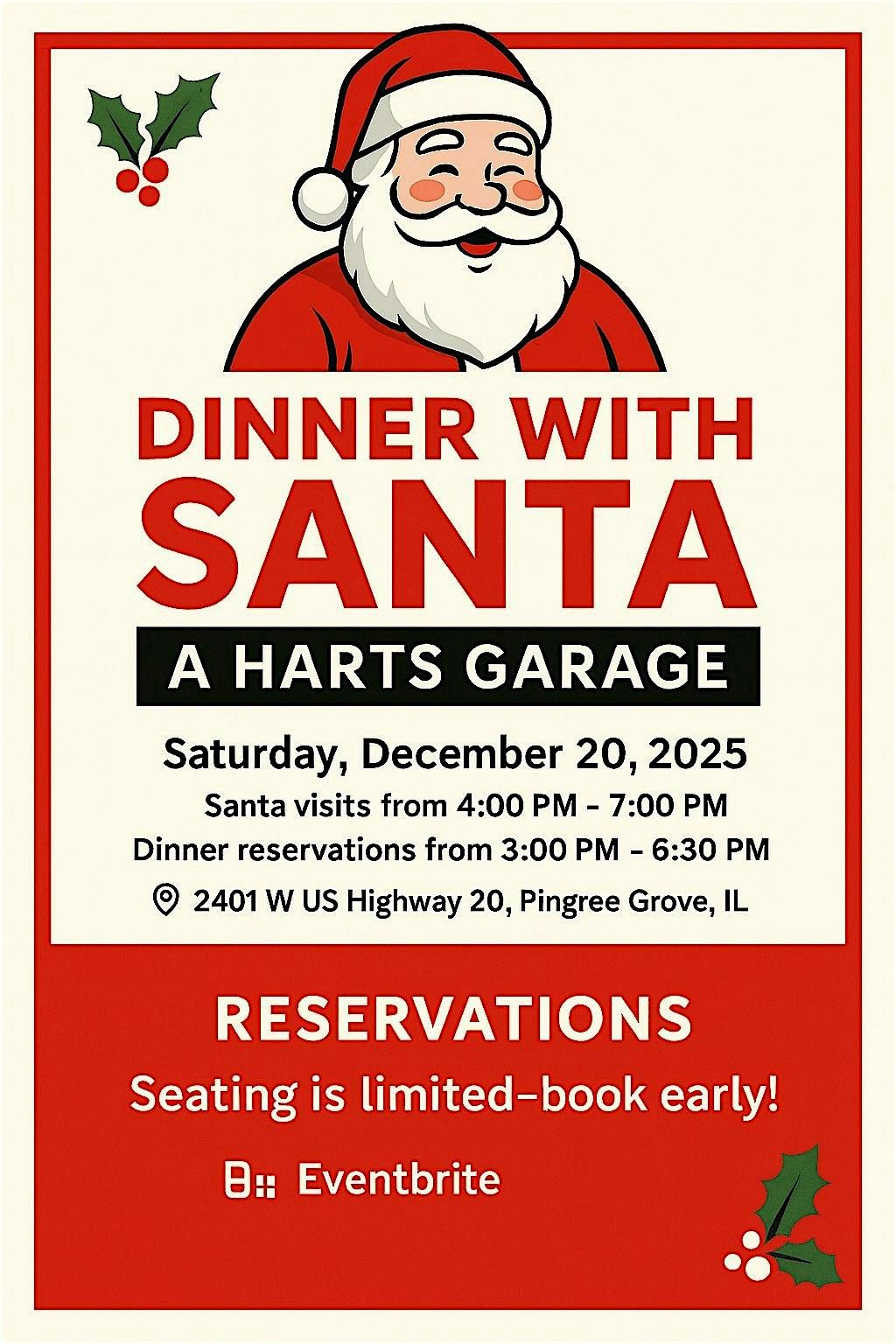 Santa’s Sleigh Stop at Harts Garage, 20 December | Event in Hampshire | AllEvents