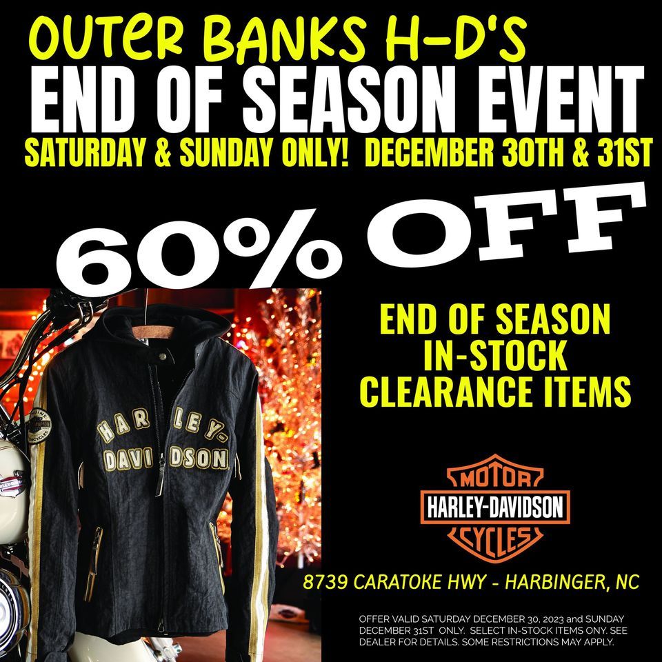 END OF SEASON EVENT AT OUTER BANKS HD, Outer Banks HarleyDavidson