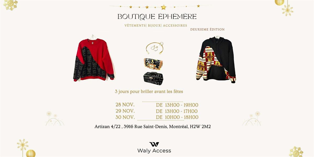 BOUTIQUE ÉPHÉMÈRE 2025 | Event in Montréal | AllEvents