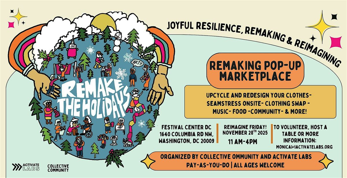 Remake the Holidays: Remaking Pop-up Marketplace, 28 November | Event in Washington | AllEvents