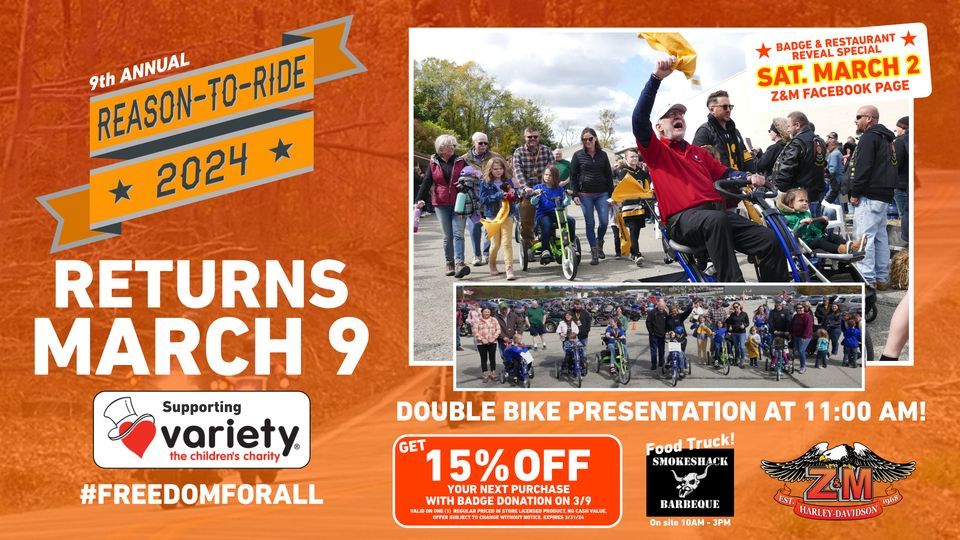 ReasonToRide Kickoff, 6130 US30, Greensburg, PA, United States