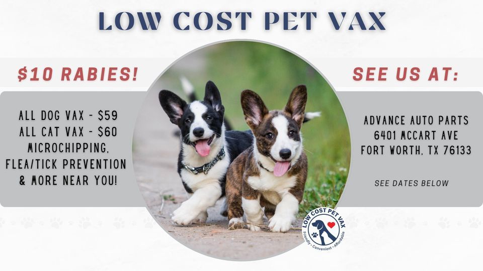 Fort Worth Low Cost Pet Shots (McCart Ave), Advance Auto Parts (6401