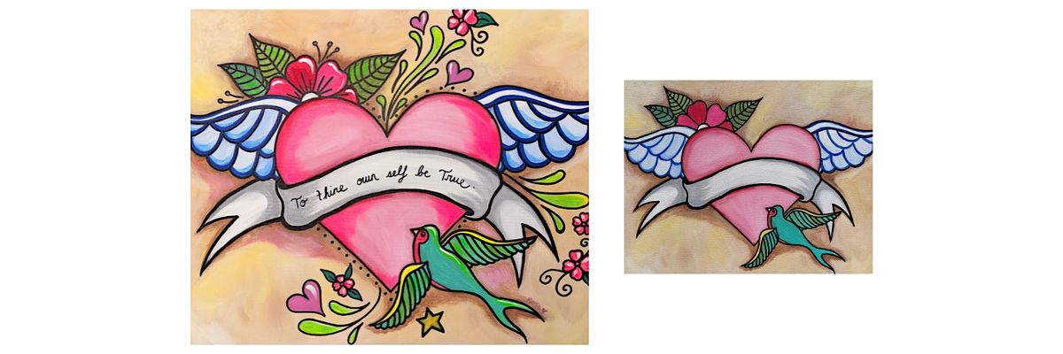 Paint Night for Adults_Osgoode Legion, Osgoode ON_TATTOOED on my HEART