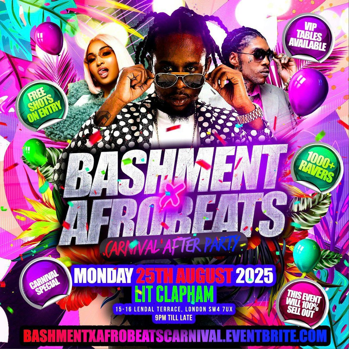 Bashment X Afrobeats - Carnival After Party , 25 August | Event in London | AllEvents