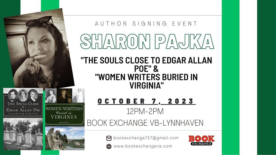 Author Signing Sharon Pajka, "The Souls Close to Edgar Allan Poe