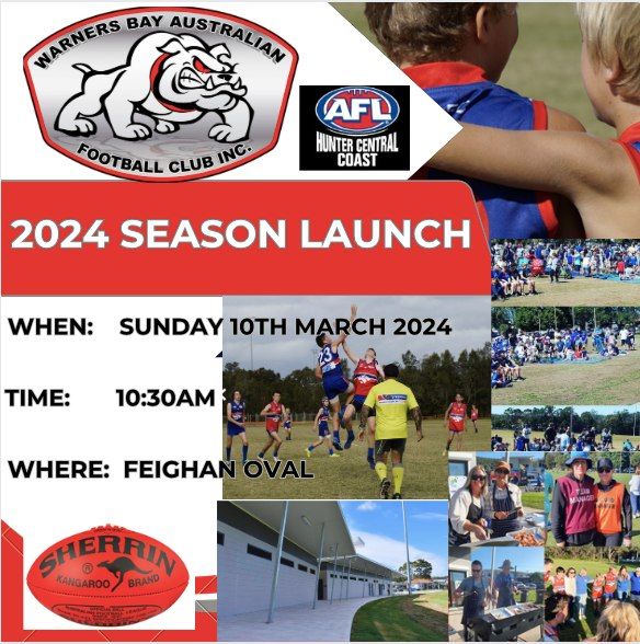 2024 Season Launch, Feighan Oval, Warners Bay, March 10 2024 AllEvents.in