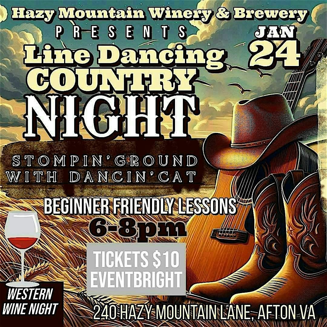 Country Line Dancing Event at Hazy Mountain Brewery & Winery, 24 January | Event in Afton | AllEvents