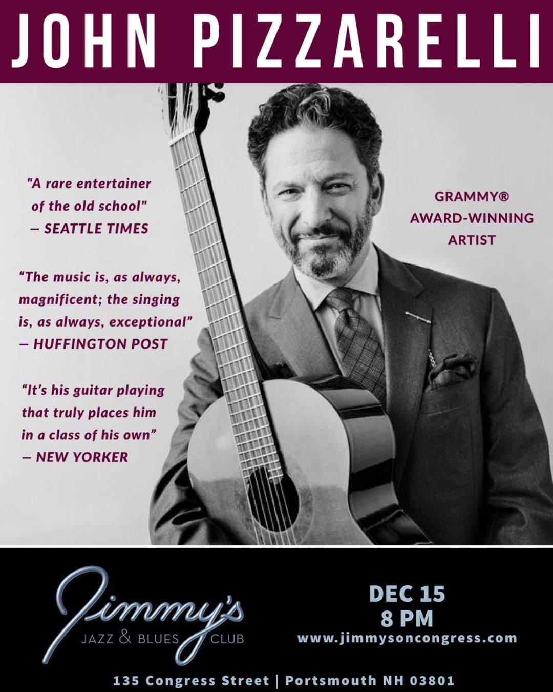 John Pizzarelli, 28 March | Event in Wayne | AllEvents