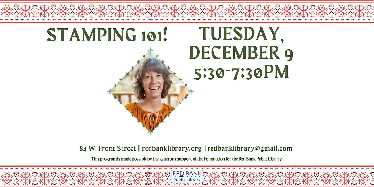 Stamping 101!, 9 December | Event in Red Bank | AllEvents