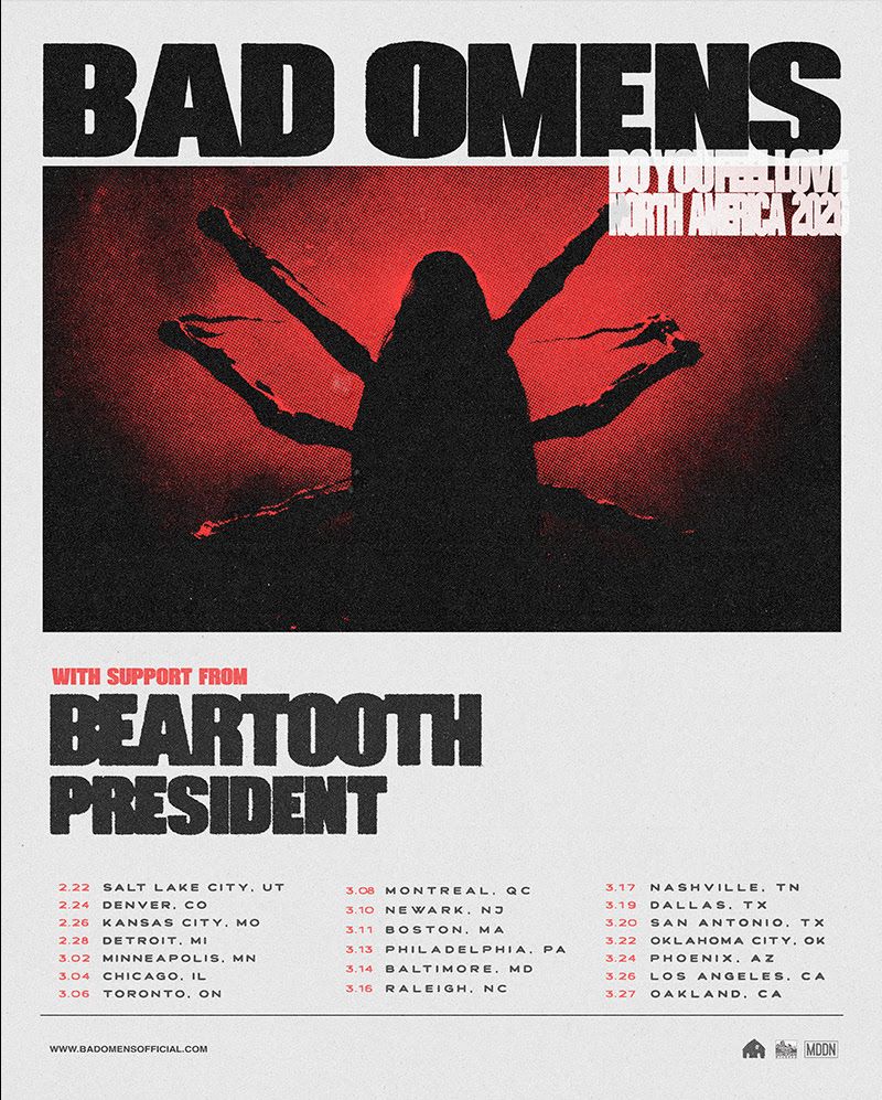 Bad Omens  Beartooth & President, 6 December | Event in Berlin | AllEvents