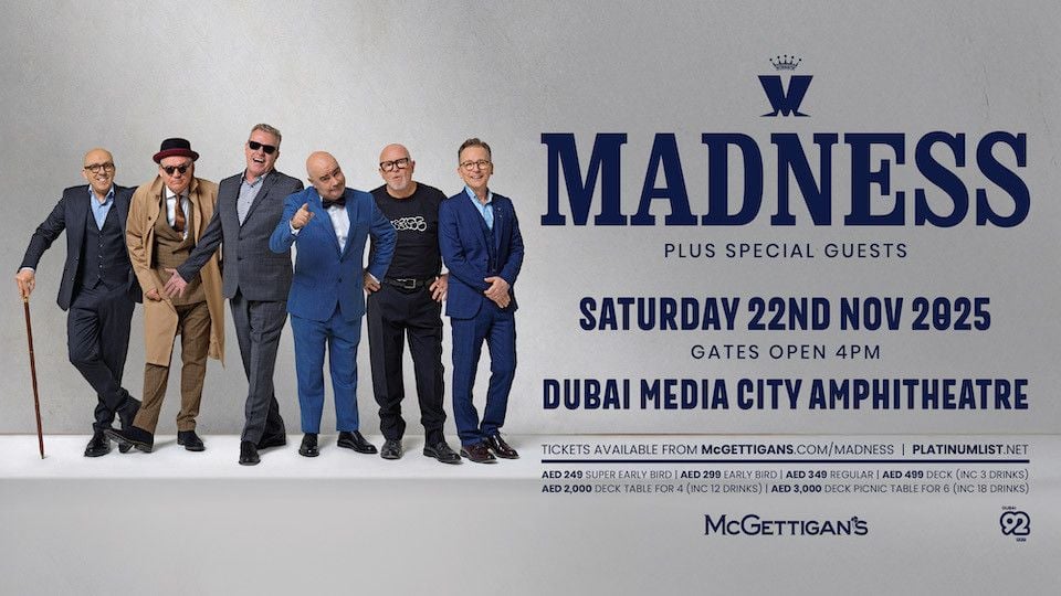 Madness Live in Dubai, 22 November | Event in Dubai | AllEvents