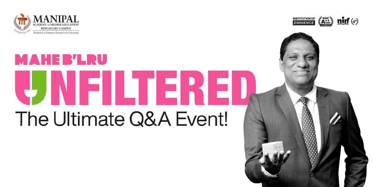 Q & A Session MAHE BENGALURU, 28 June | Event in Bangalore | AllEvents