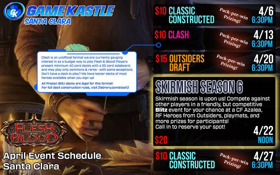 FAB Armory Event Classic Constructed, Game Kastle Santa Clara