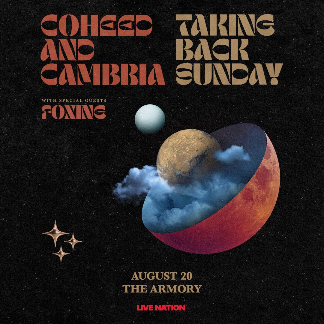 Coheed and Cambria & Taking Back Sunday, 28 August | Event in Holmdel | AllEvents