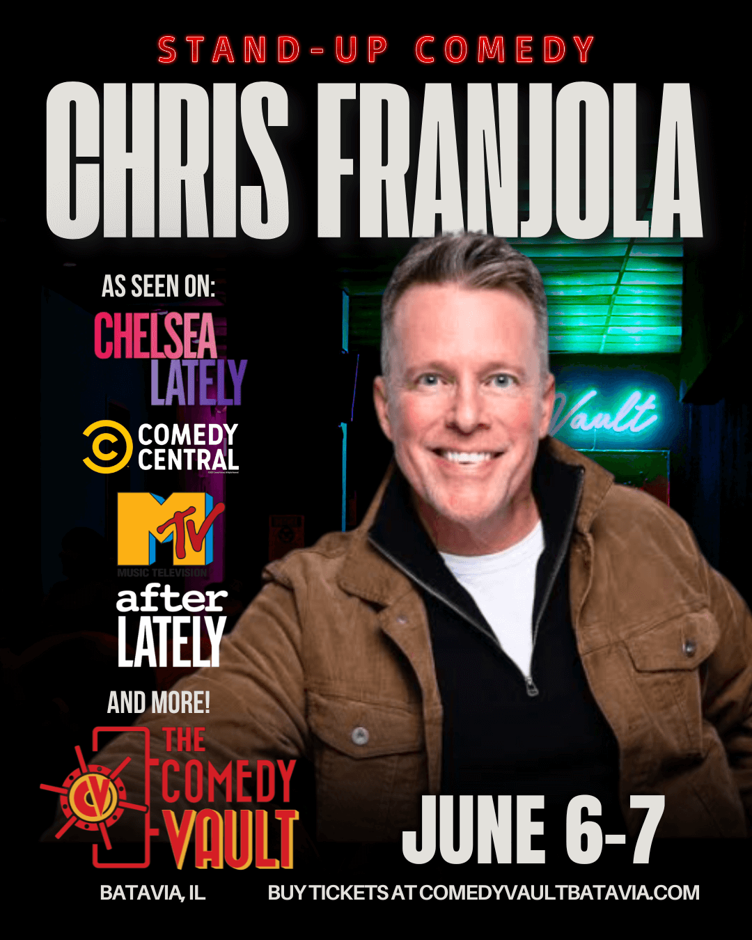 Chris Franjola at Funny Bone - Columbus, 12 March | Event in Columbus | AllEvents