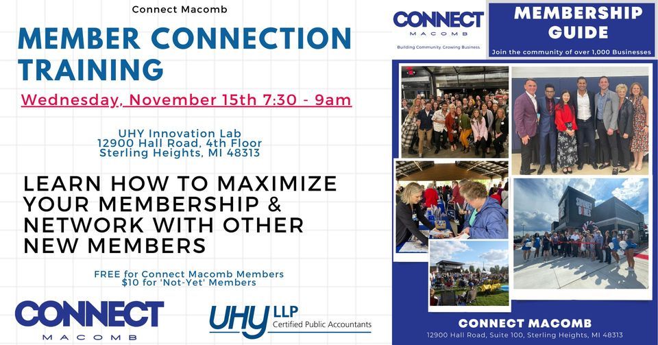 12900 Hall Rd Member Connection Training, 12900 Hall Rd, Sterling Heights, MI 48313 ...