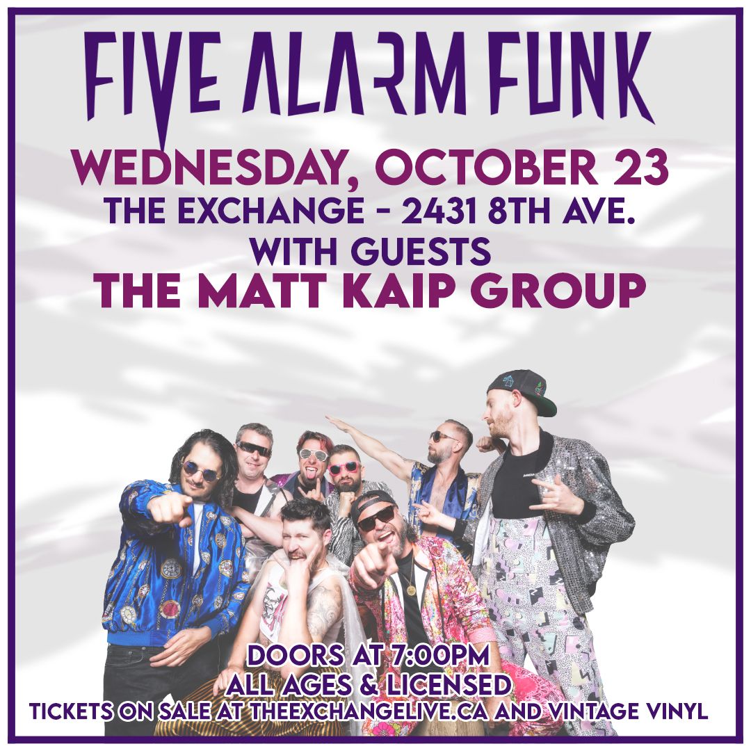 Five Alarm Funk at Vernon and District Performing Arts Centre, 17 October | Event in Vernon | AllEvents