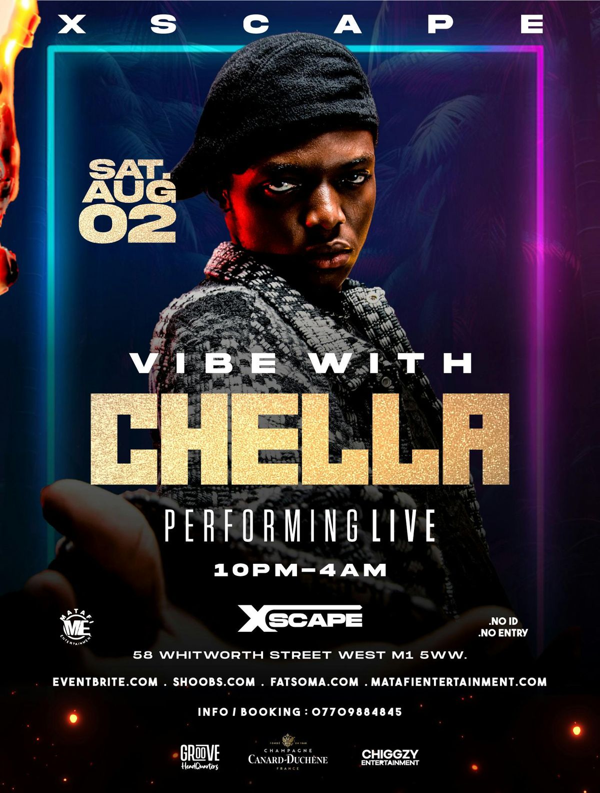 VIBE WITH CHELLA – LIVE IN MANCHESTER - Afrobeats / HipHop / DanceHall / Amapiano, 2 August | Event in Manchester